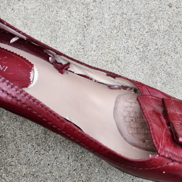 Vintage red bow kitten heels - Picture 5 of 9